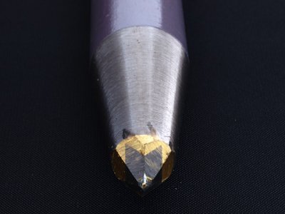 Photo1: [KONDO] Stone Chipping Chisel (D=28mm Bits=9mm*12mm, embed)