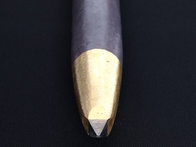 Photo1: [KONDO] Stone Angle picking Chisel (D=22mm Bits=7mm*7mm, roll)