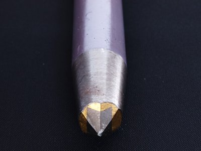 Photo1: [KONDO] Stone Chipping Chisel (D=22mm Bits=9mm*12mm, embed)