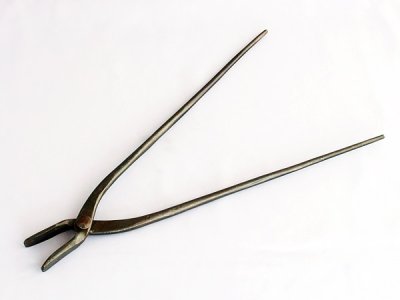 Photo1: Blacksmith's tong (Flat) 