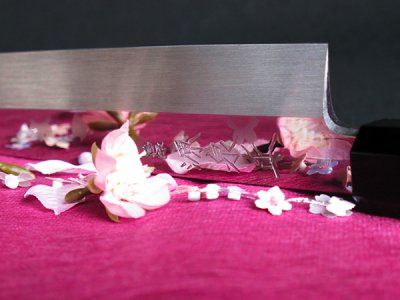 Photo1: [MINAMOTO-IZUMIMASA] Yanagiba hocho 330mm Mirror and Cherry