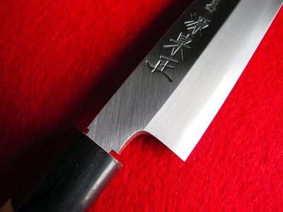 Photo1: [MINAMOTO-IZUMIMASA] Yanagiba hocho 240mm White paper foged