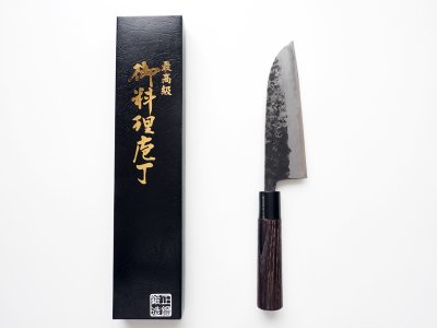 Photo1: [KISUKE] Santoku hocho (about 165mm brade, white paper steer No.2)