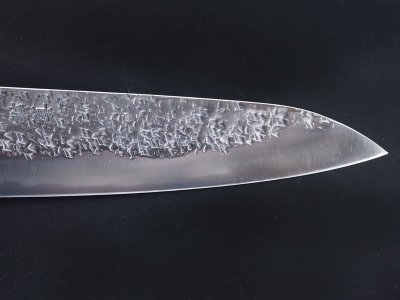 Photo2: [KISUKE] WA-Gyuto (chef's knife about 190mm brade, ATS-34 stainless / stainless Warikomi, Red sandalwood Handle)