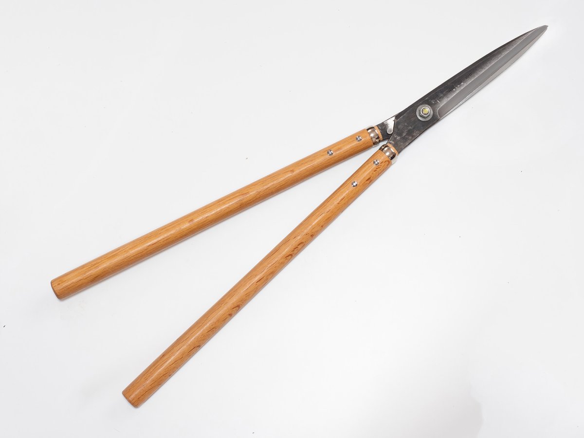 Photo1: [Sasaoka] Pin-Stopper Karikomi Shears  (White Paper Steel No.2) Tetsufuku Variant (1)
