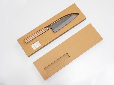Photo1: [Sasaoka] "TOSA no DAICHI" Santoku chef knife about 150mm brade (Blue Papar Steel No.2)