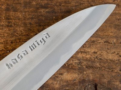 Photo3: [Sasaoka] "TOSA no DAICHI" Santoku chef knife about 150mm brade (Blue Papar Steel No.2)