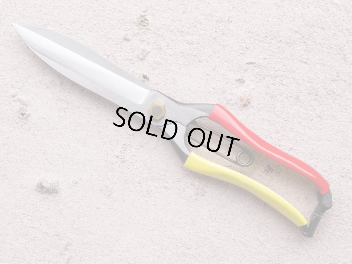 Photo1: [Tobisho] Optimized for cutting cardboard, Topiary shears 270mm (Double and Straight blade) (1)