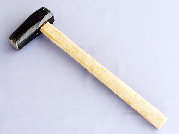 Photo1: Blacksmith's hammer 1.0kg head  (1)