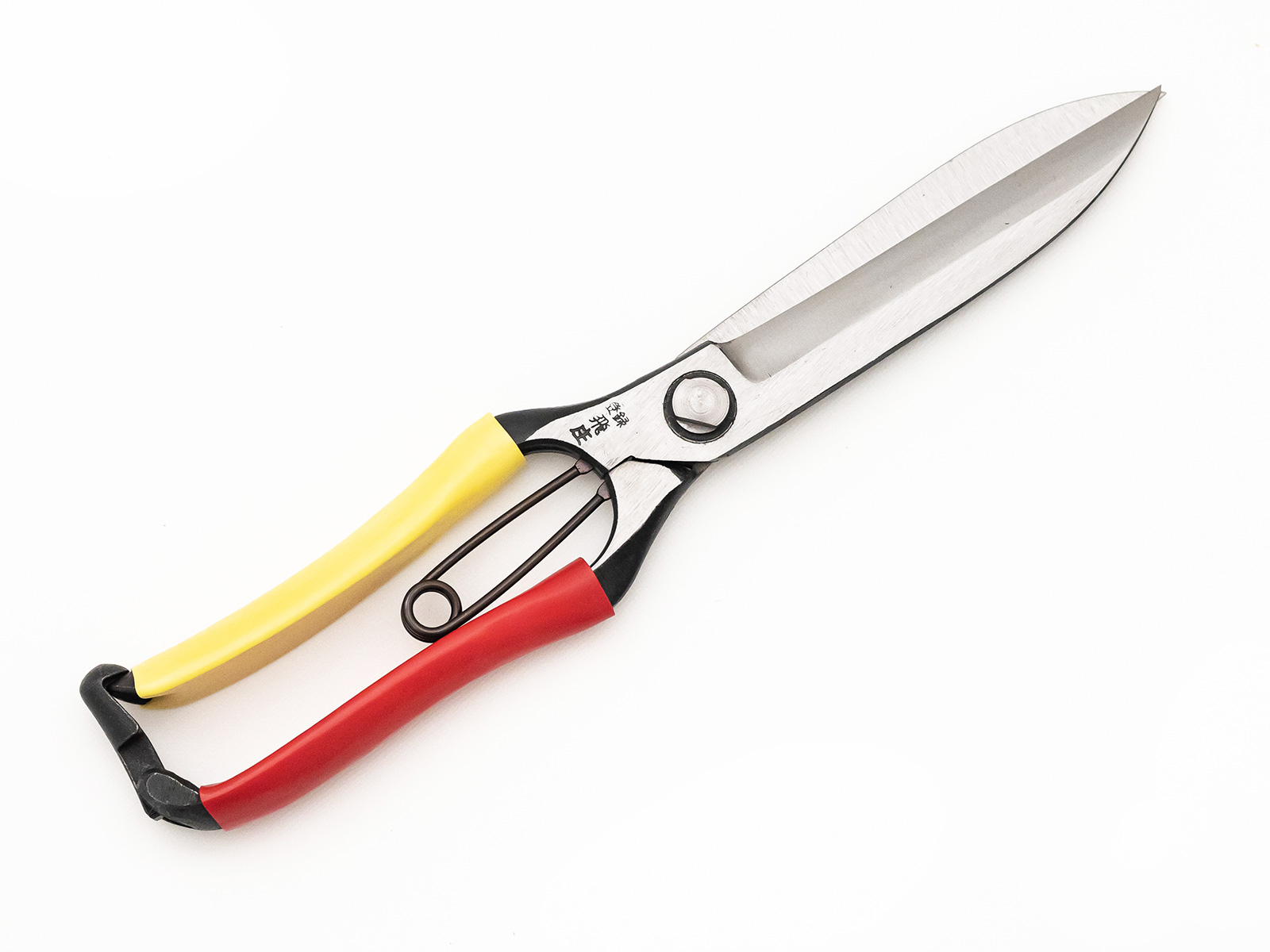 Photo1: [Tobisho] Left handed Topiary shears (Double and Straight edge 270mm, Red and Yellow taped) (1)