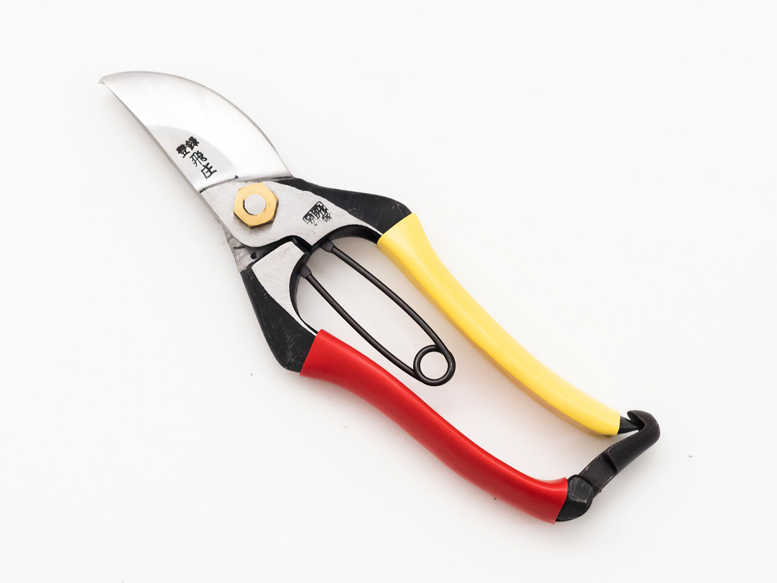 [Tobisho] Pruners A-type 185mm (Full body forged / Red and Yellow taped handle)