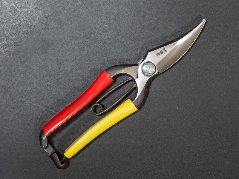 [Tobisho] Single Snipping Pruners (200mm, Red and Yellow taped)